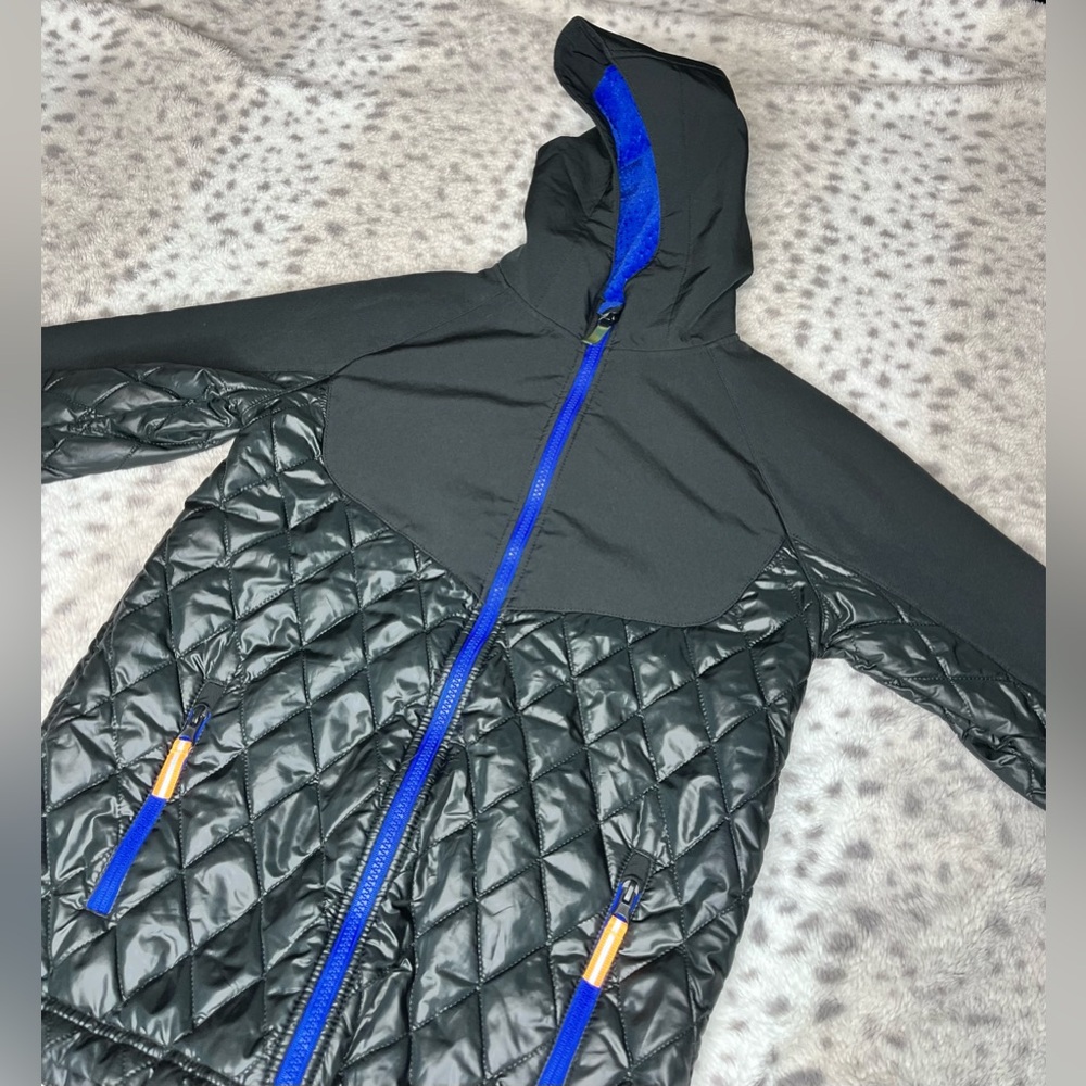 Champion black size L (12/14) boys jacket blue fleece style lining